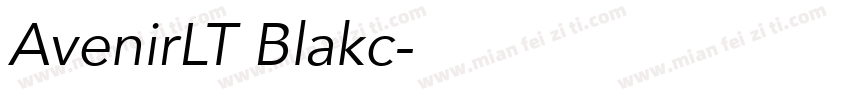 AvenirLT Blakc字体转换